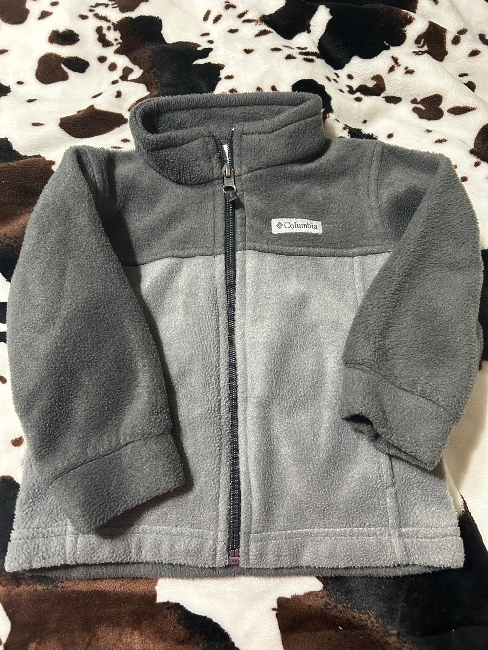 Columbia Two-Tone Gray Kids' Fleece Jacket